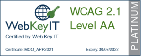 acreditación WCAG 2.1 AA Moodle  app