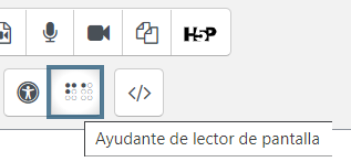 ayudante lector pantalla